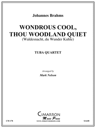 Book cover for Wondrous Cool, Thou Woodland Quiet