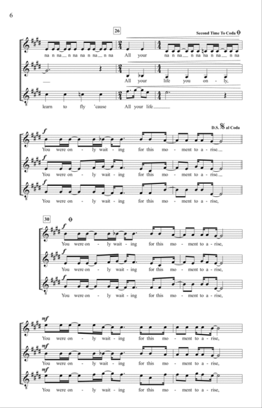 Blackbird (arr. Deke Sharon) SSA scores gallery preview page 4