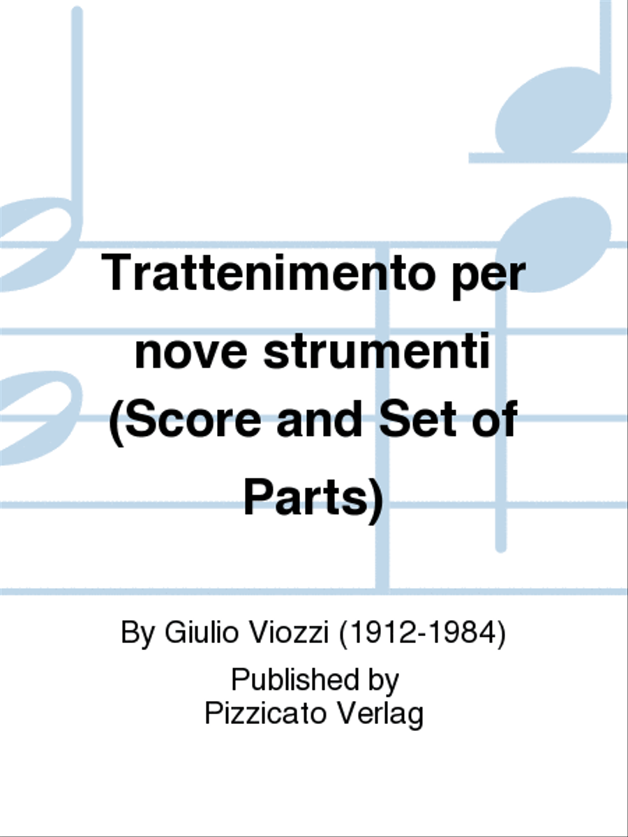 Trattenimento per nove strumenti (Score and Set of Parts) Set of Parts scores gallery preview page 1