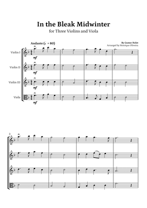 In the Bleak Midwinter (Three Violins and Viola) - Intermediate Level