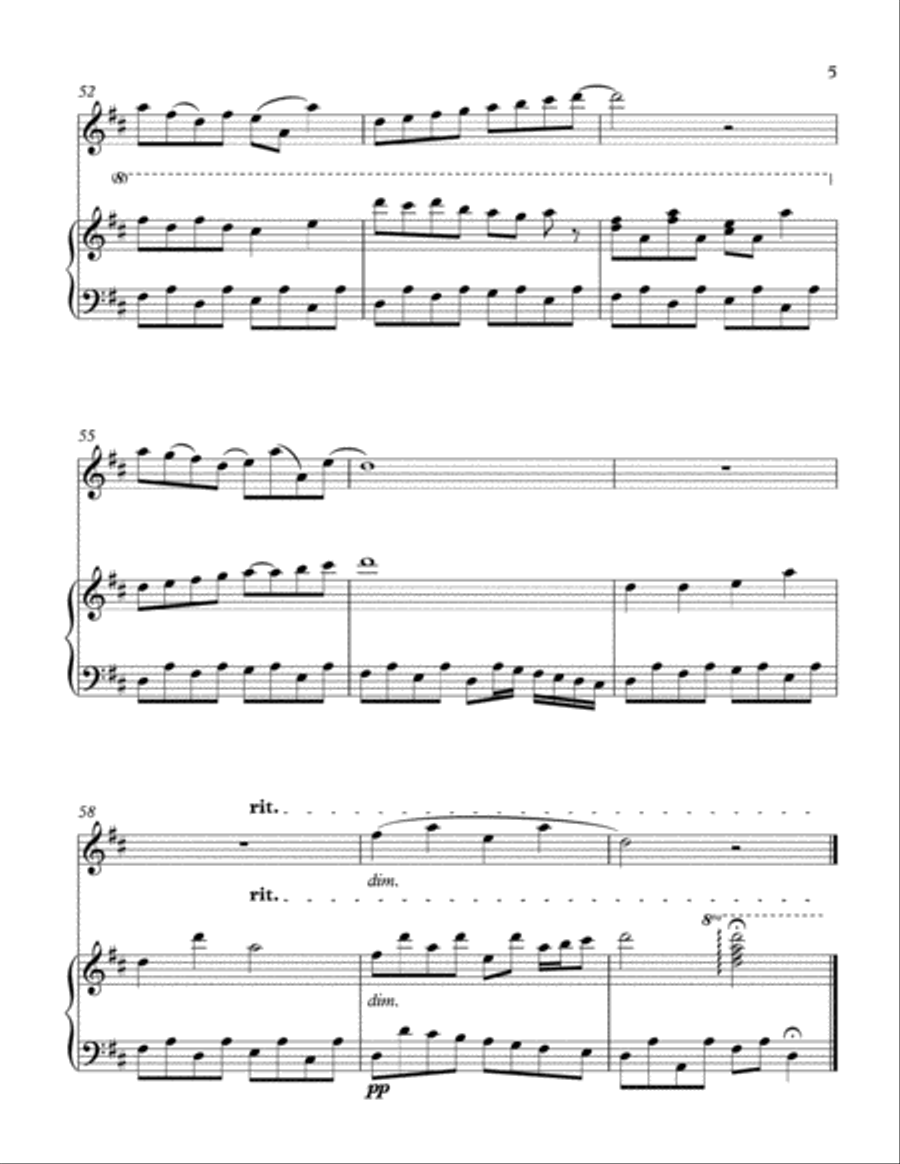 Memories Flute Solo scores gallery preview page 6