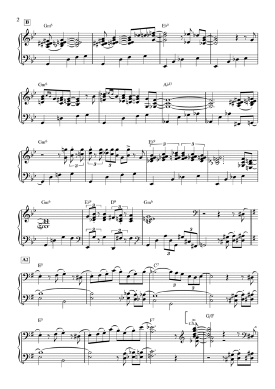 The Pink Panther The Pink Panther Piano, Vocal, Guitar scores gallery preview page 2