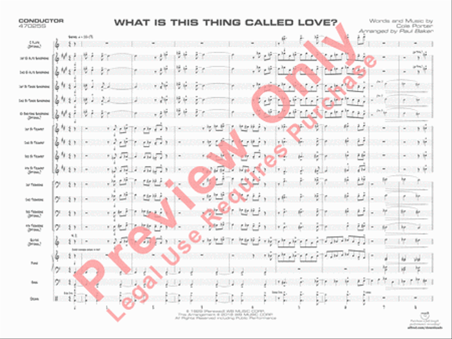 What Is This Thing Called Love? Jazz Ensemble scores gallery preview page 4