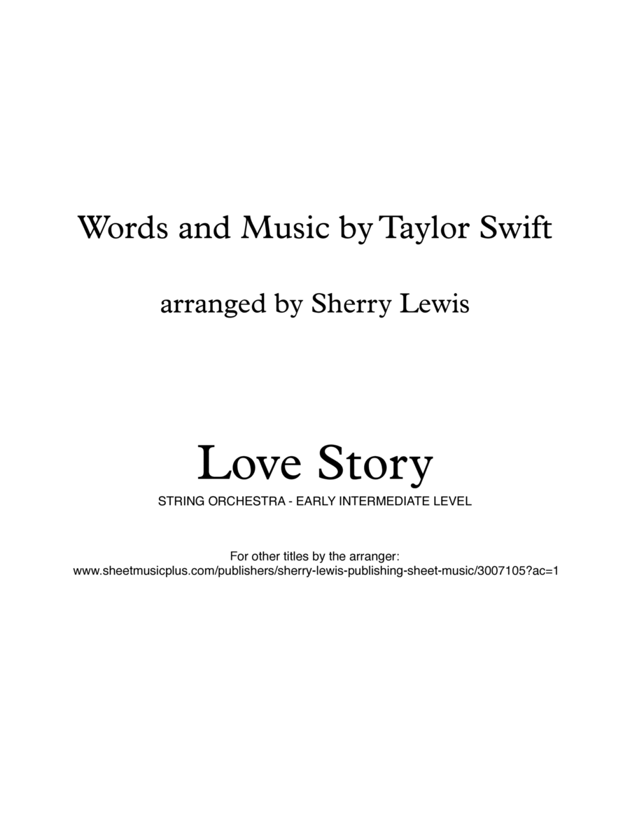 Love Story String Trio scores gallery preview page 1