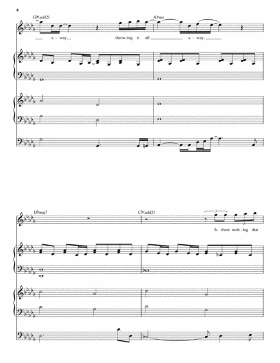 Throwing It All Away Throwing It All Away Piano scores gallery preview page 4