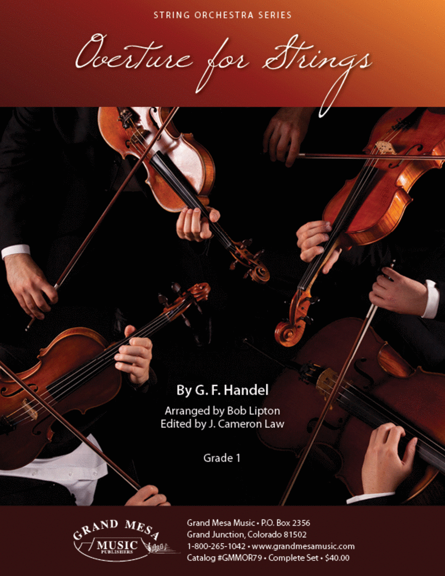 Overture for Strings String Orchestra scores gallery preview page 1