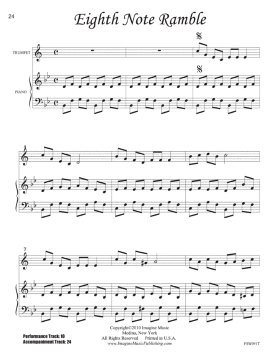 Solo Book for Winds - Trumpet Trumpet Solo scores gallery preview page 4