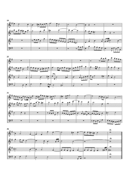 Fugue in F minor (arrangement for 4 recorders)