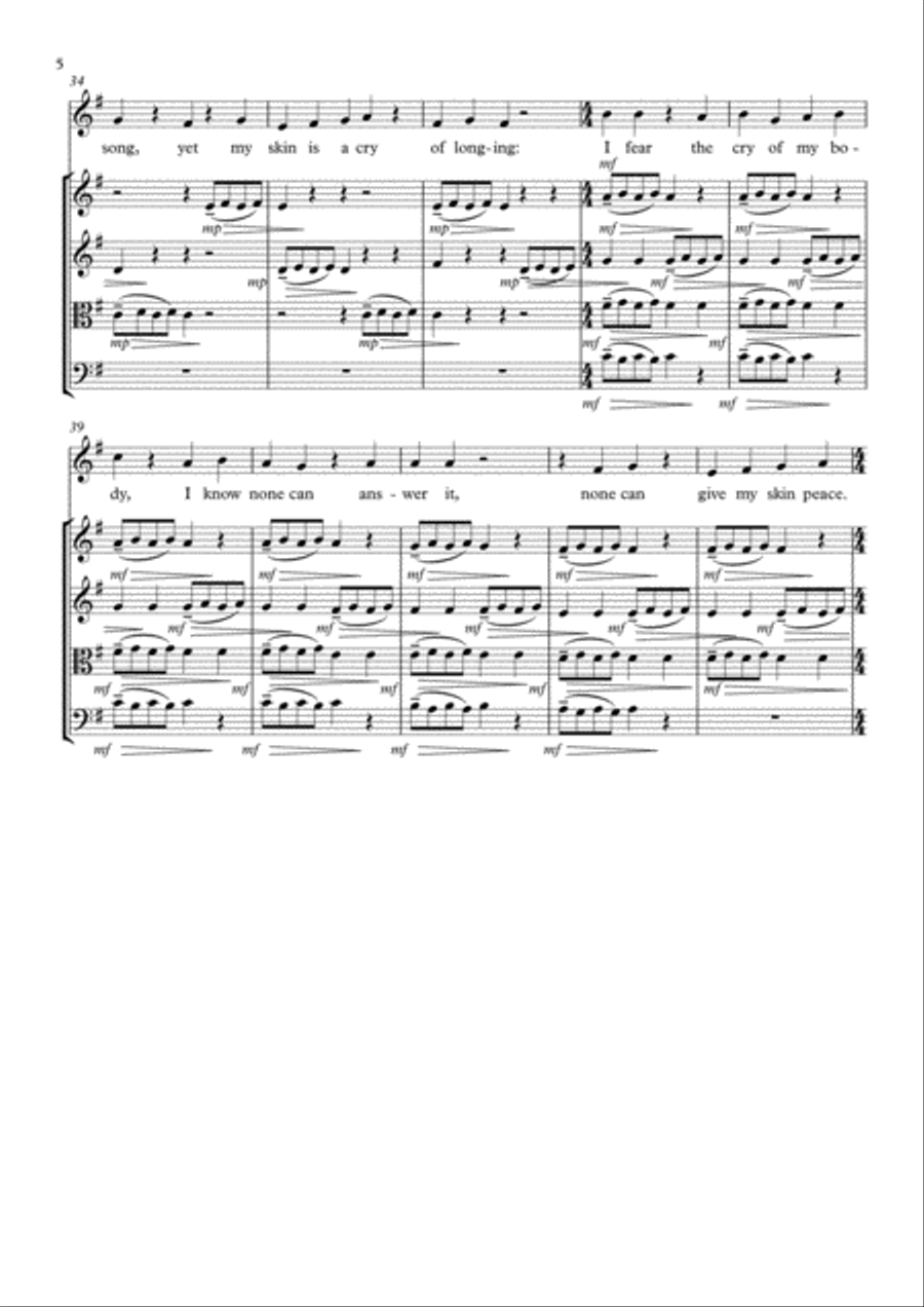 Mathilde (String Quartet) String Quartet scores gallery preview page 6
