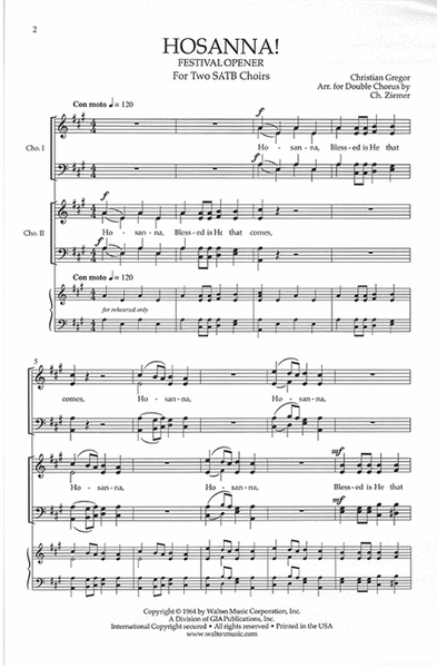 Hosanna! (SATB Double Choir)