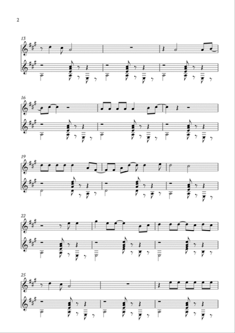 Kiss The Girl Oboe scores gallery preview page 2