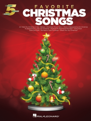 Book cover for Favorite Christmas Songs for Five-Finger Piano