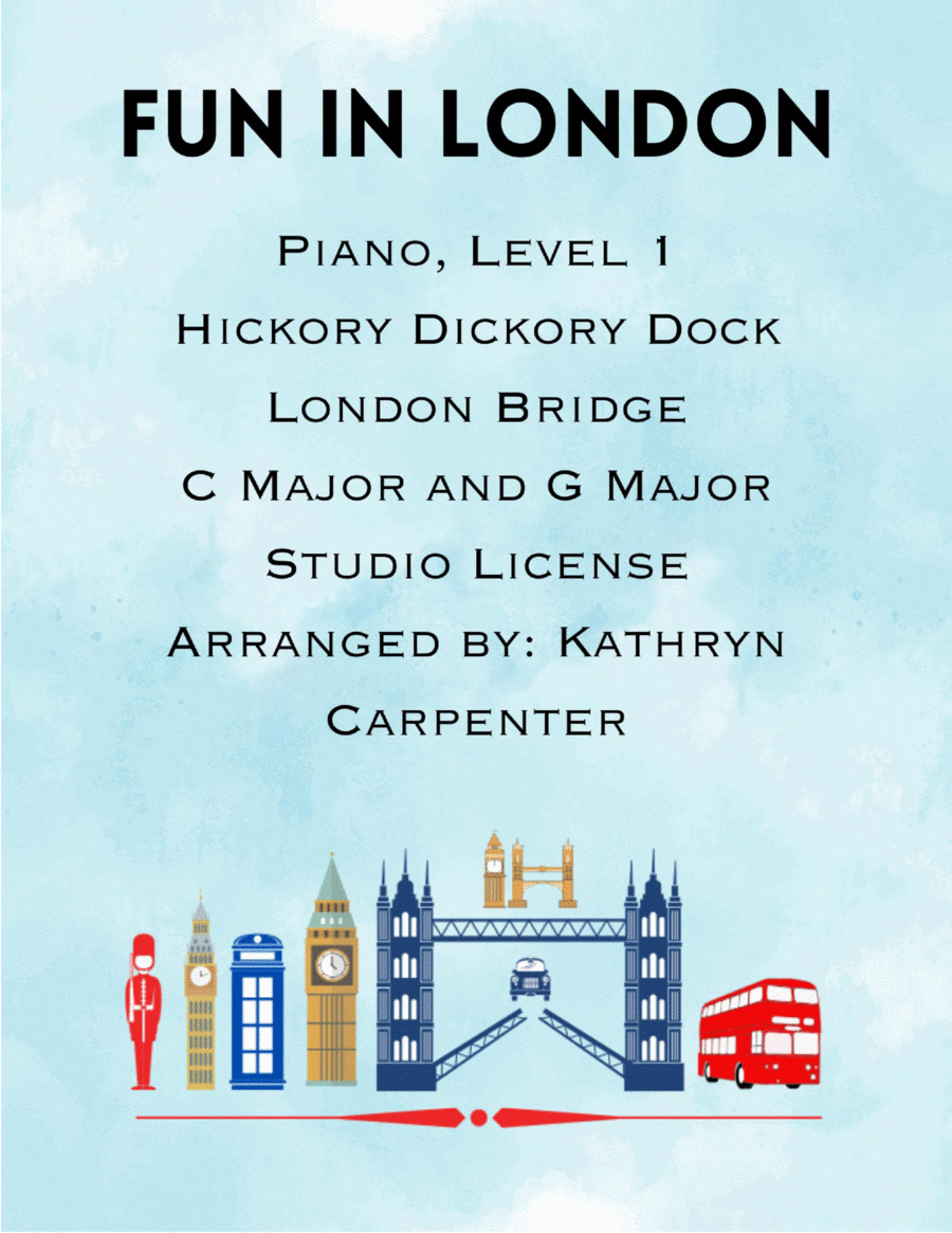 Fun in London (Level 1, Studio License, Piano Solo) Piano Method scores gallery preview page 1