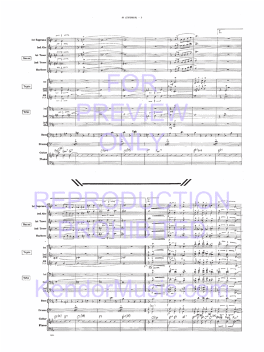 My Centennial My Centennial Jazz Ensemble scores gallery preview page 4