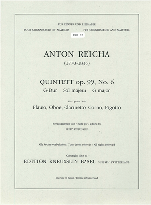 Book cover for Quintet Op. 99/6