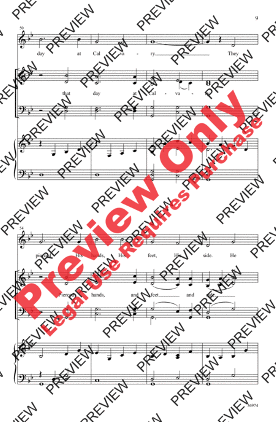 He's Gonna Rise, My Soul to Save! 4-Part scores gallery preview page 9