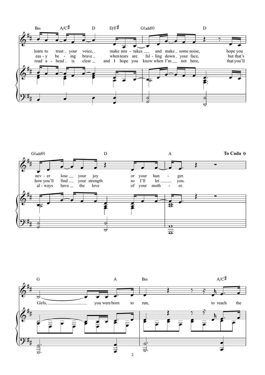 Girls Girls Piano, Vocal, Guitar scores gallery preview page 2