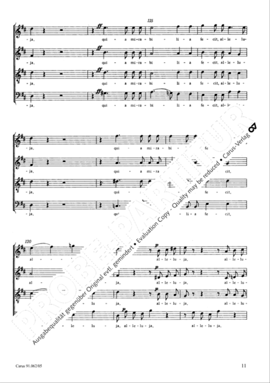 Exsulta filia Sion Exsulta filia Sion 4-Part scores gallery preview page 12