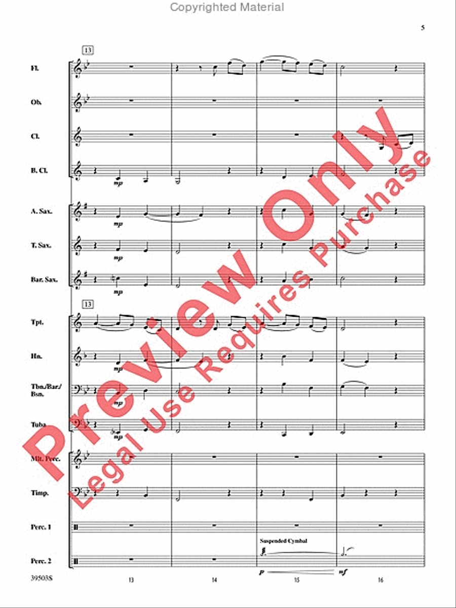 Linden Lea Concert Band scores gallery preview page 6