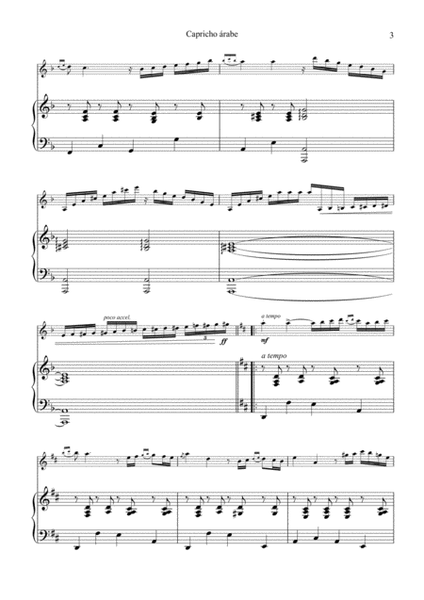 Capricho arabe/Capricho árabe for violin and piano image number null