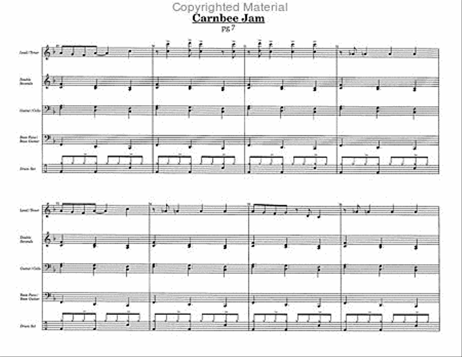 Carnbee Jam Steel Drum Band scores gallery preview page 2