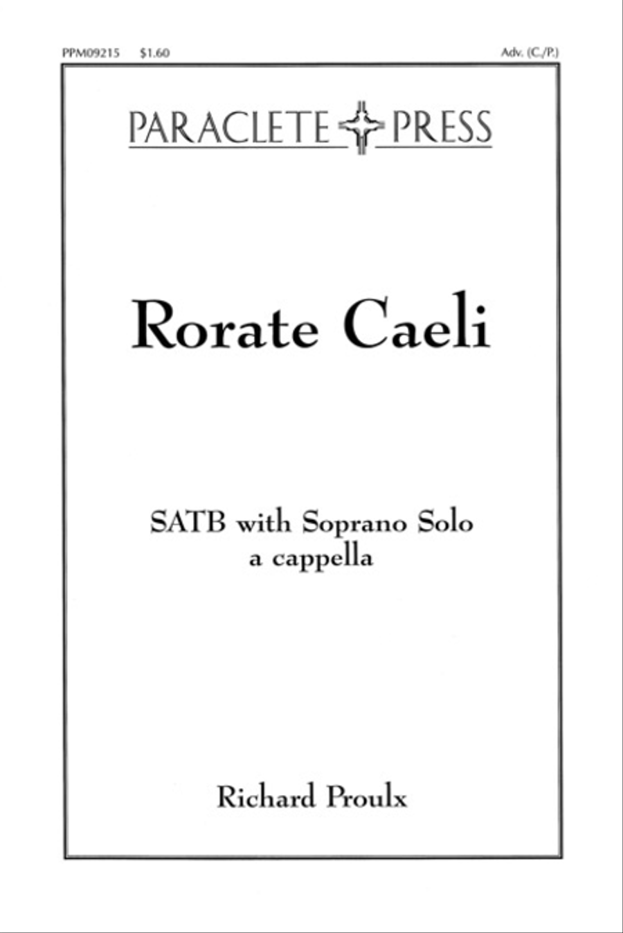 Rorate Caeli Rorate Caeli 4-Part scores gallery preview page 1