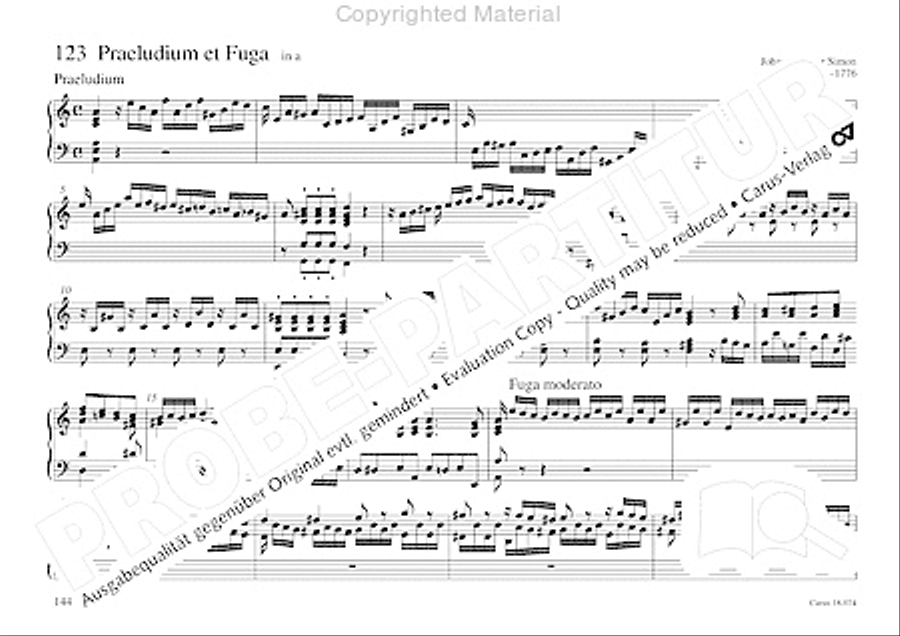 Organo pleno. Orgelstucke zum Ein- und Auszug Organ Solo scores gallery preview page 152