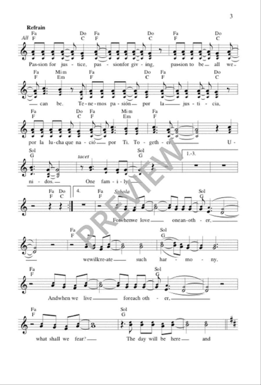 Passion for Justice Passion for Justice 3-Part scores gallery preview page 2