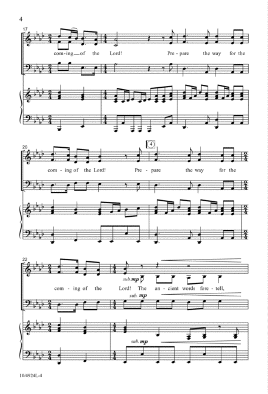 The Coming of the Lord 3-Part scores gallery preview page 4