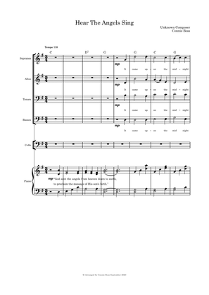 Hear the Angels Sing medley - SATB, cello with parts included