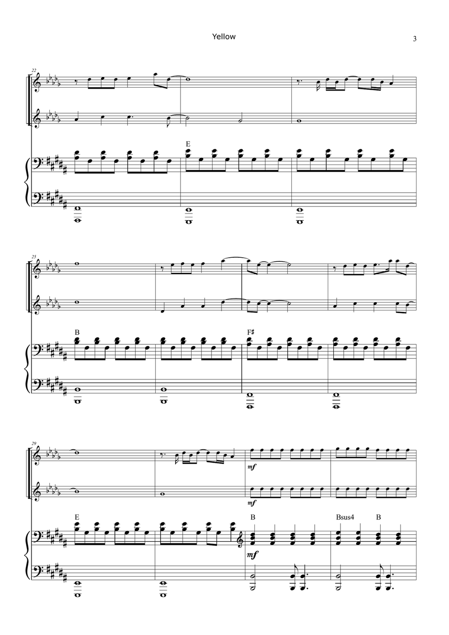 Yellow Trumpet Duet scores gallery preview page 3
