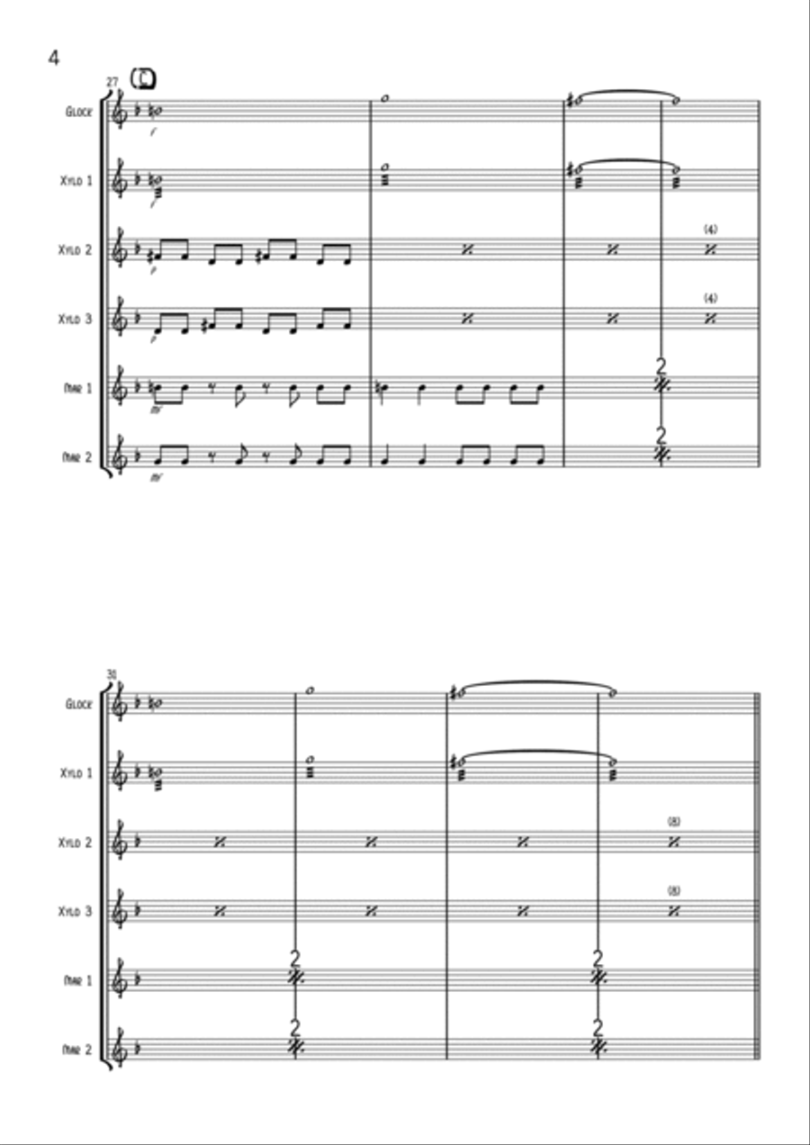 Ghost Chasers Percussion Ensemble scores gallery preview page 4