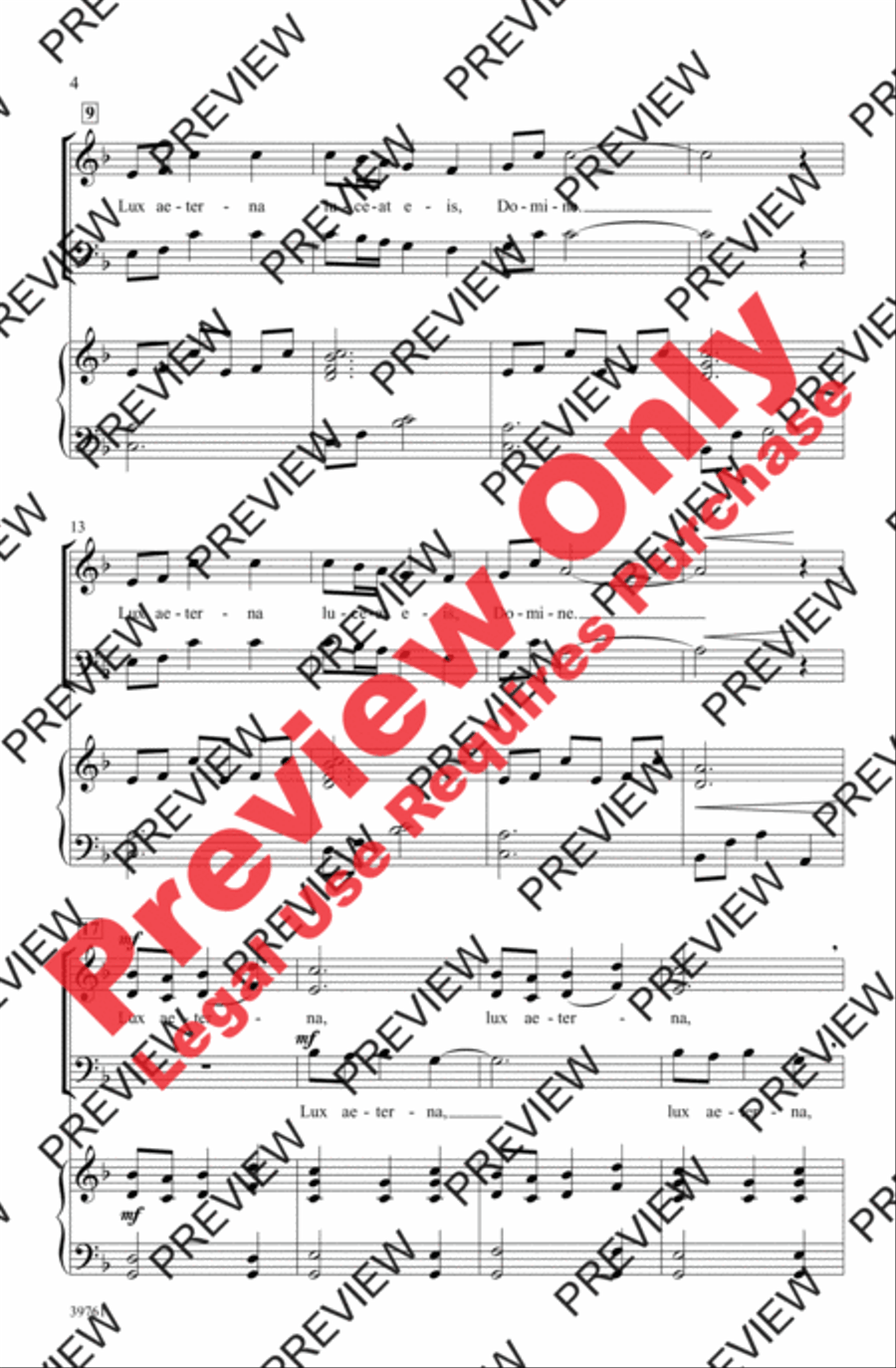 Lux Aeterna 4-Part scores gallery preview page 3