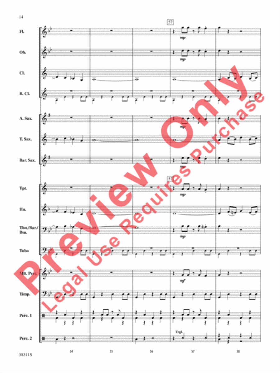 Winds of the Orient Concert Band scores gallery preview page 14