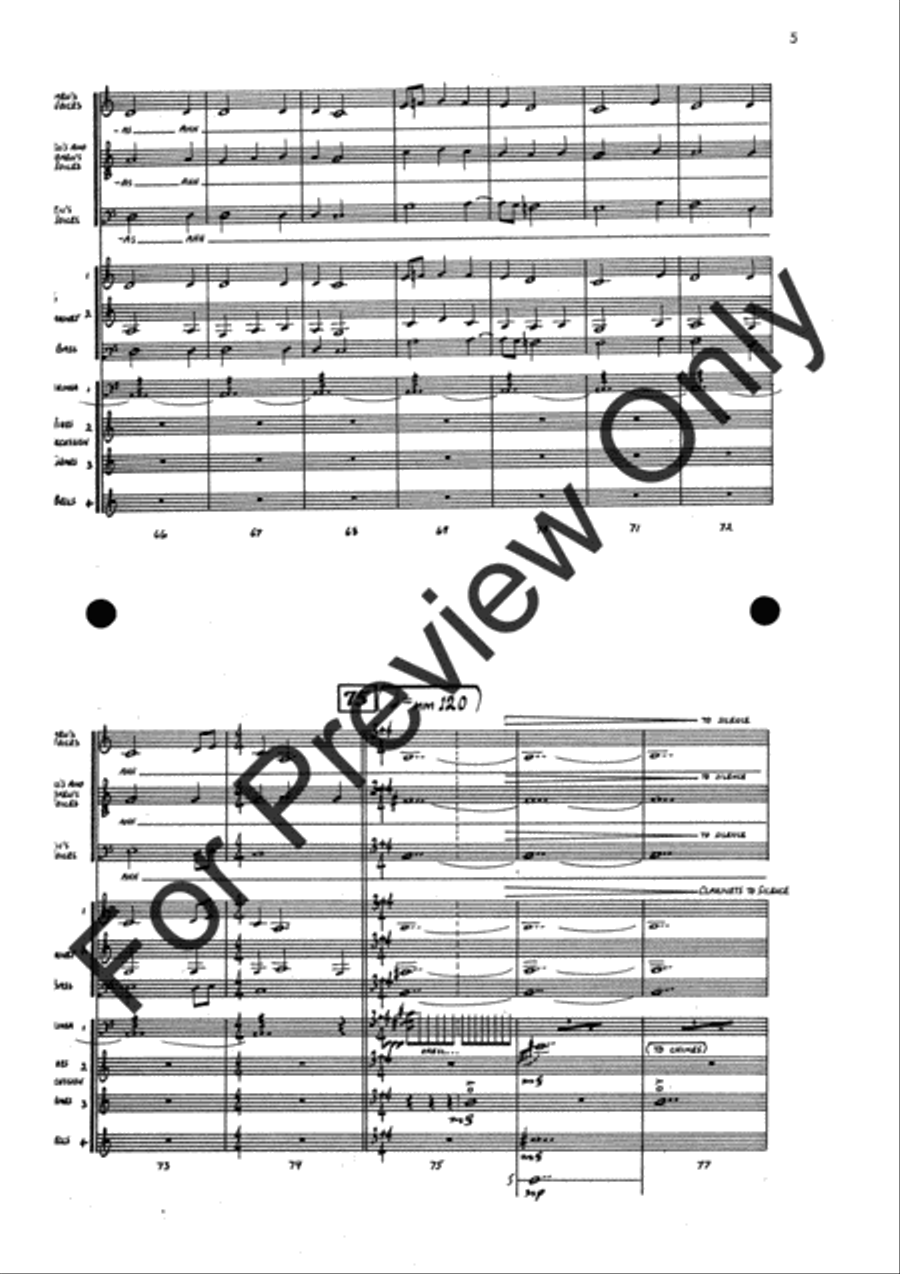 Agincourt Hymn (Score) Concert Band scores gallery preview page 29