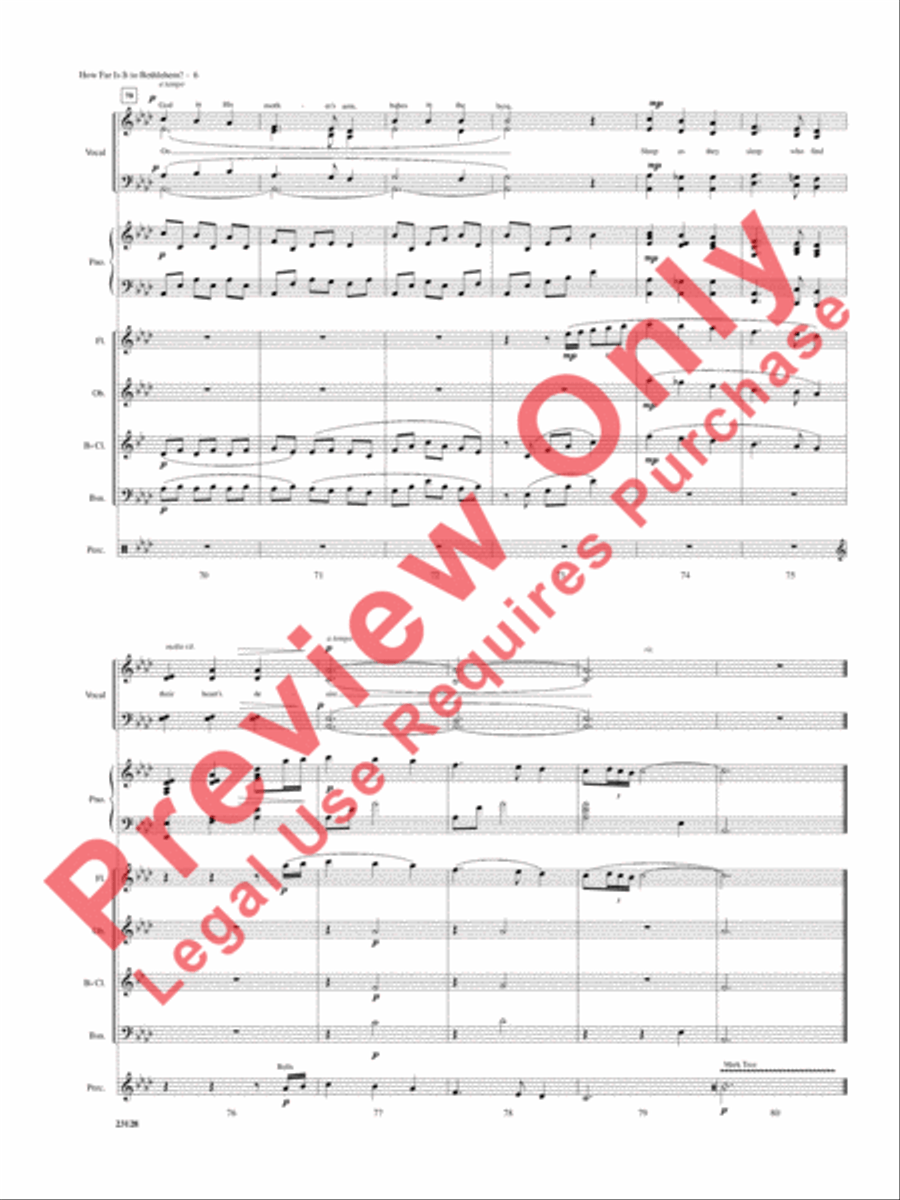 How Far Is It to Bethlehem? Choir scores gallery preview page 7