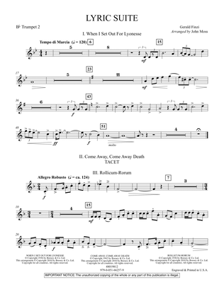 Lyric Suite - Bb Trumpet 2