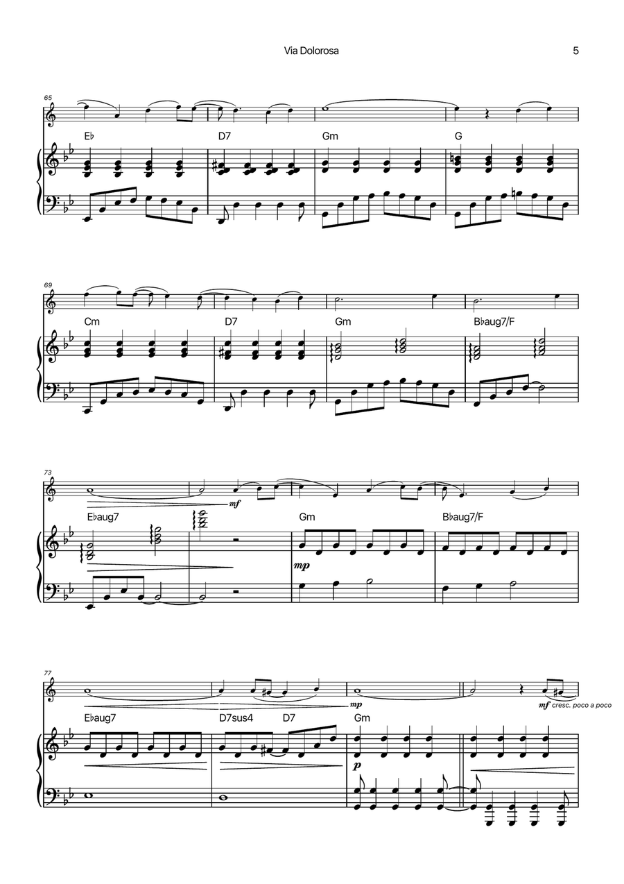 Via Dolorosa Chamber Music scores gallery preview page 5