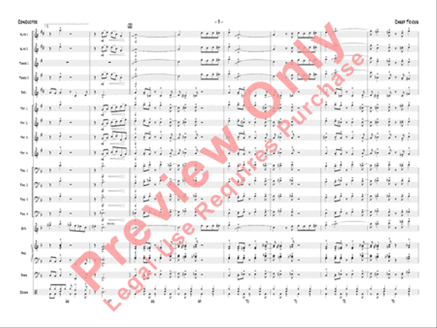 Cheep Tricks Cheep Tricks Jazz Ensemble scores gallery preview page 12