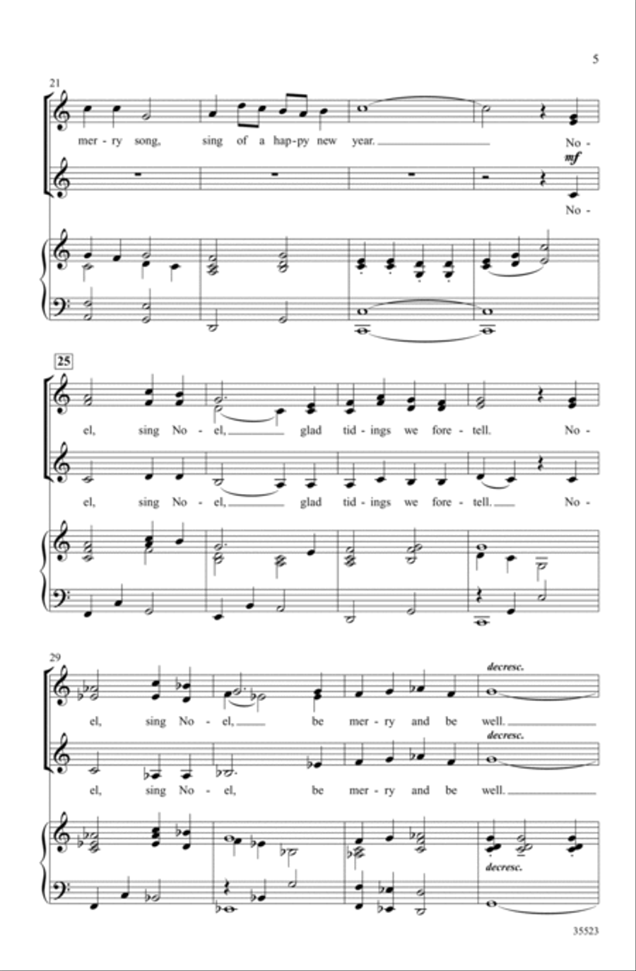 Carolers' Noel Carolers' Noel SSA scores gallery preview page 3