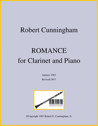 Book cover for Romance for Clarinet and Piano