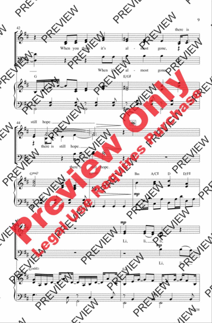 Light Light 4-Part scores gallery preview page 9