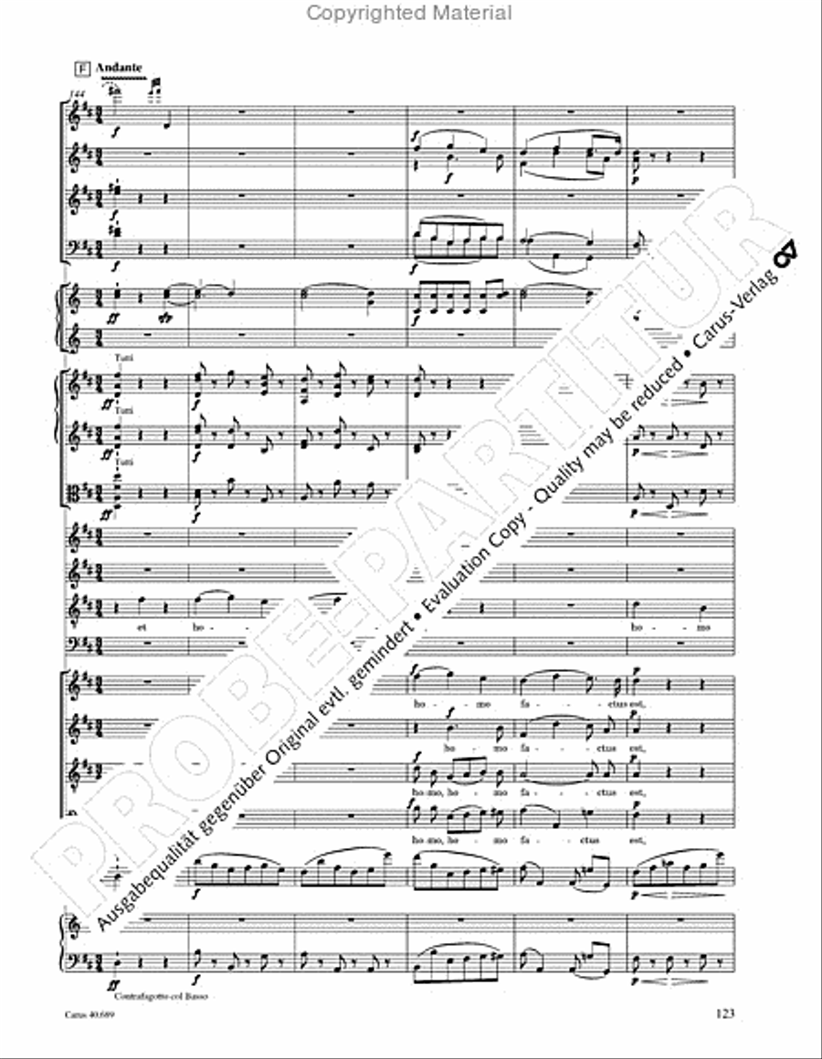 Missa solemnis Missa solemnis 4-Part scores gallery preview page 139
