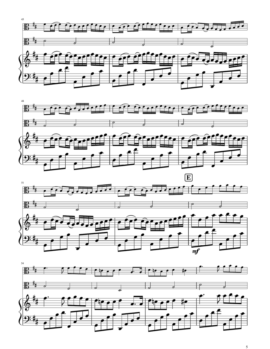Canon in D - Viola Duet String Duet scores gallery preview page 5