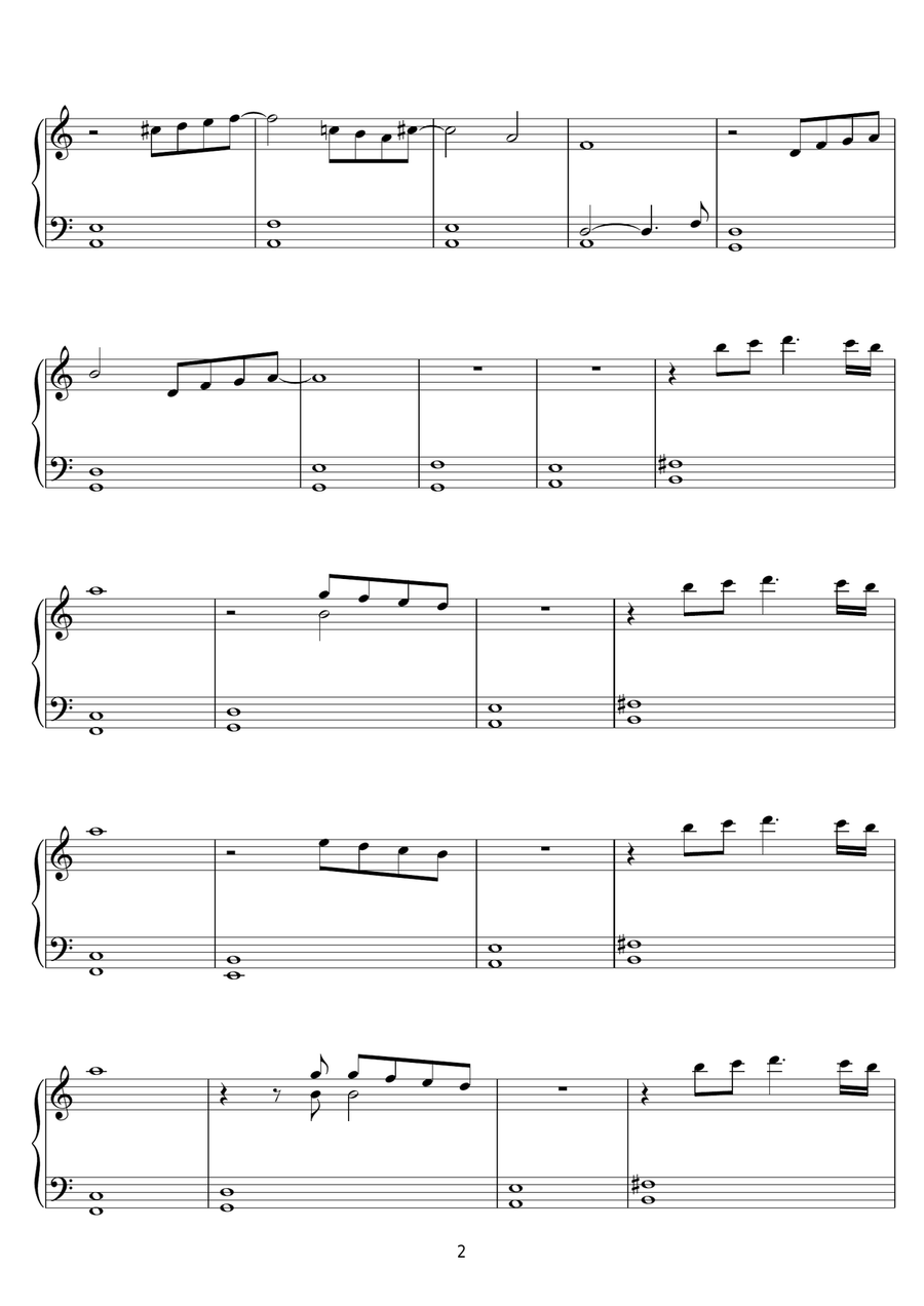 Blood Simple (from Blood Simple) Piano Solo scores gallery preview page 2