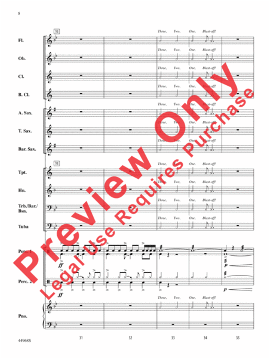 Moon Rocks Moon Rocks Concert Band scores gallery preview page 21