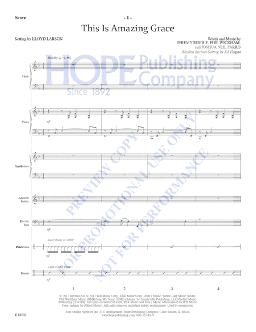 This is Amazing Grace This is Amazing Grace Choir scores gallery preview page 3