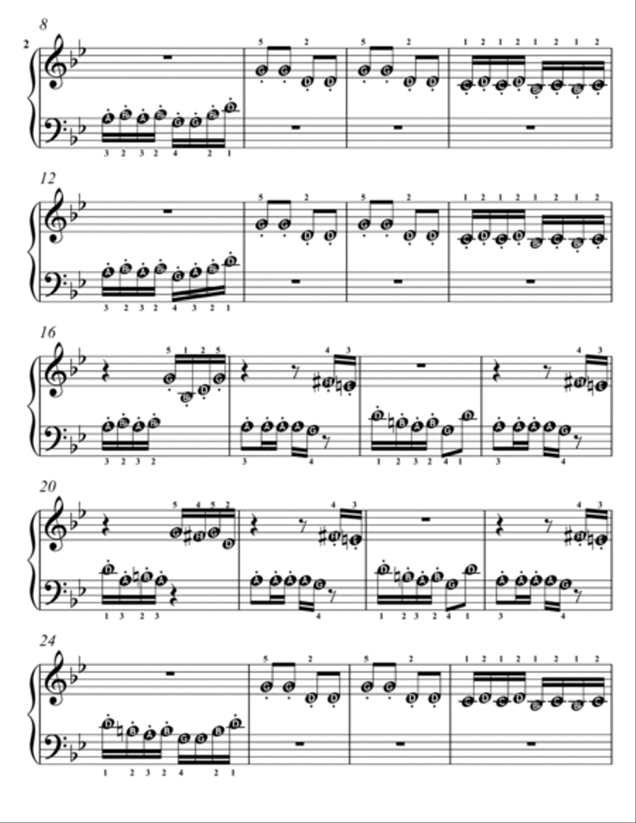 Little Red Riding Hood and the Wolf Beginner Piano Sheet Music Easy Piano scores gallery preview page 3