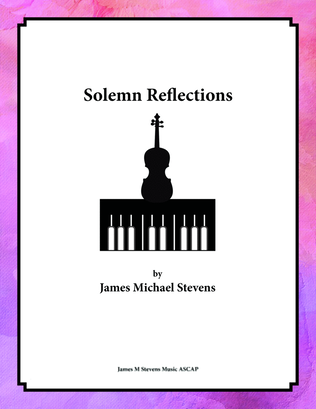 Book cover for Solemn Reflections - Violin & Piano