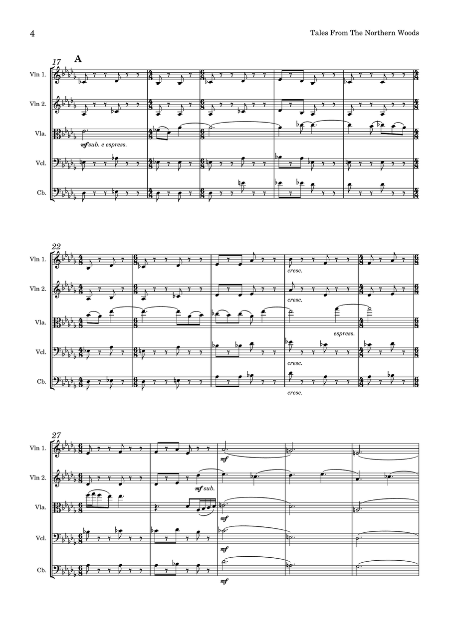 Tales From The Northern Woods Chamber Music scores gallery preview page 4